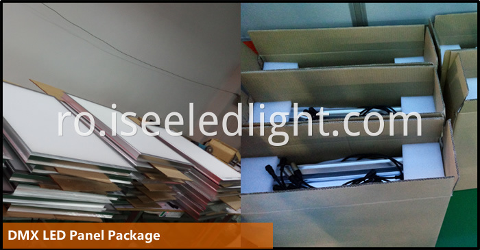 package of the dmx led panel light